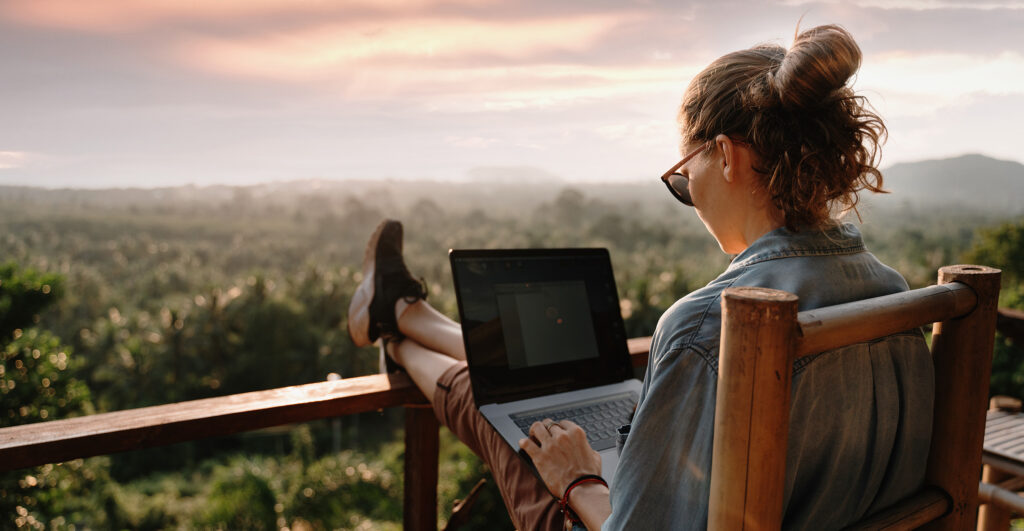 Girl Working Remote