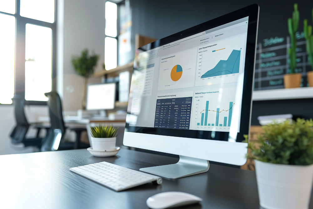 Cloud ERP benefits infographic showing connected business departments with cost savings and growth statistics for 2025